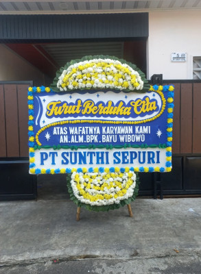 Papan Bunga Duka di Sukahening